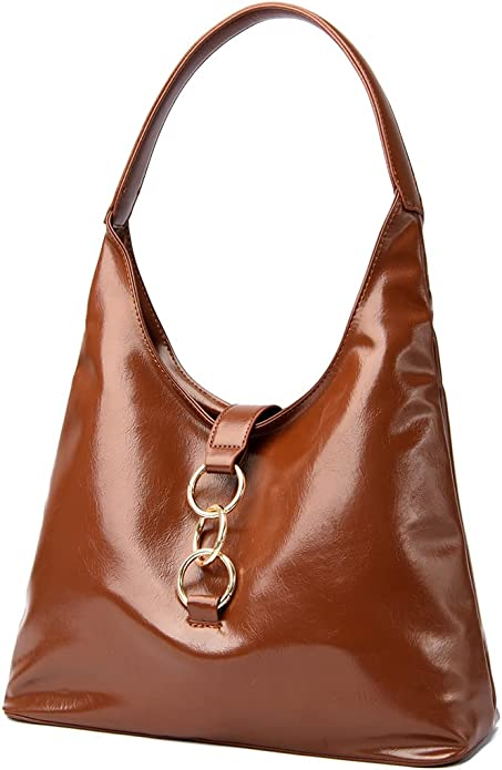 Buy ANUENT Genuine Leather Small Crossbody Purses for Women Vintage  Shoulder Crossover Leather Satchel for Ladies Handbag Purse, 9 inch (Brown),  Brown at Amazon.in