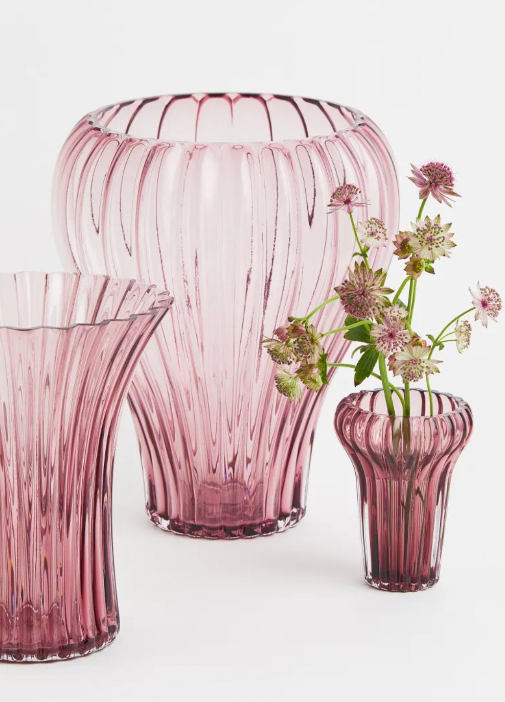 Fluted Glass Vase