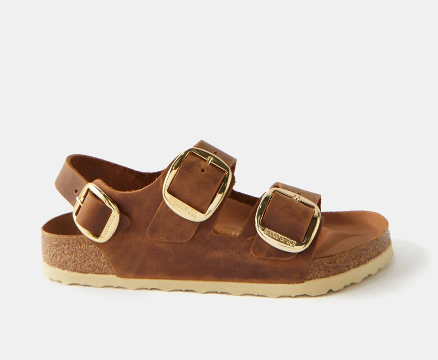 Birkenstock + Milano Oiled-Leather Sandals