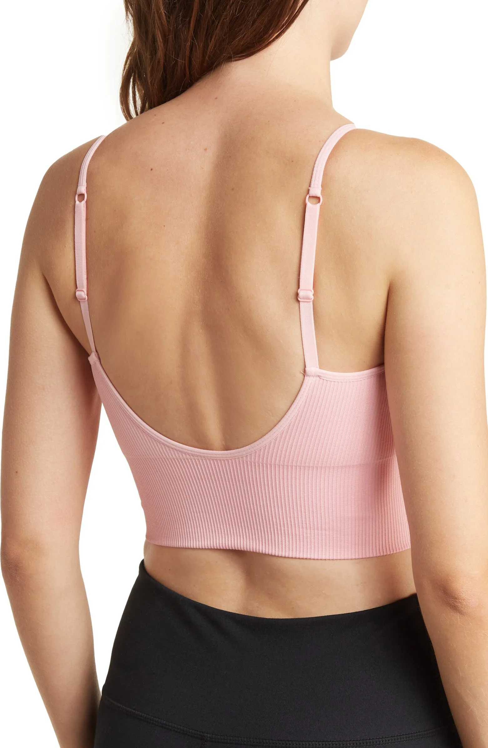 Zella Z by Loxy Long Line Seamless Bra Top Black Y Strap Sports Bra NWt New  MED - $52 New With Tags - From Lea