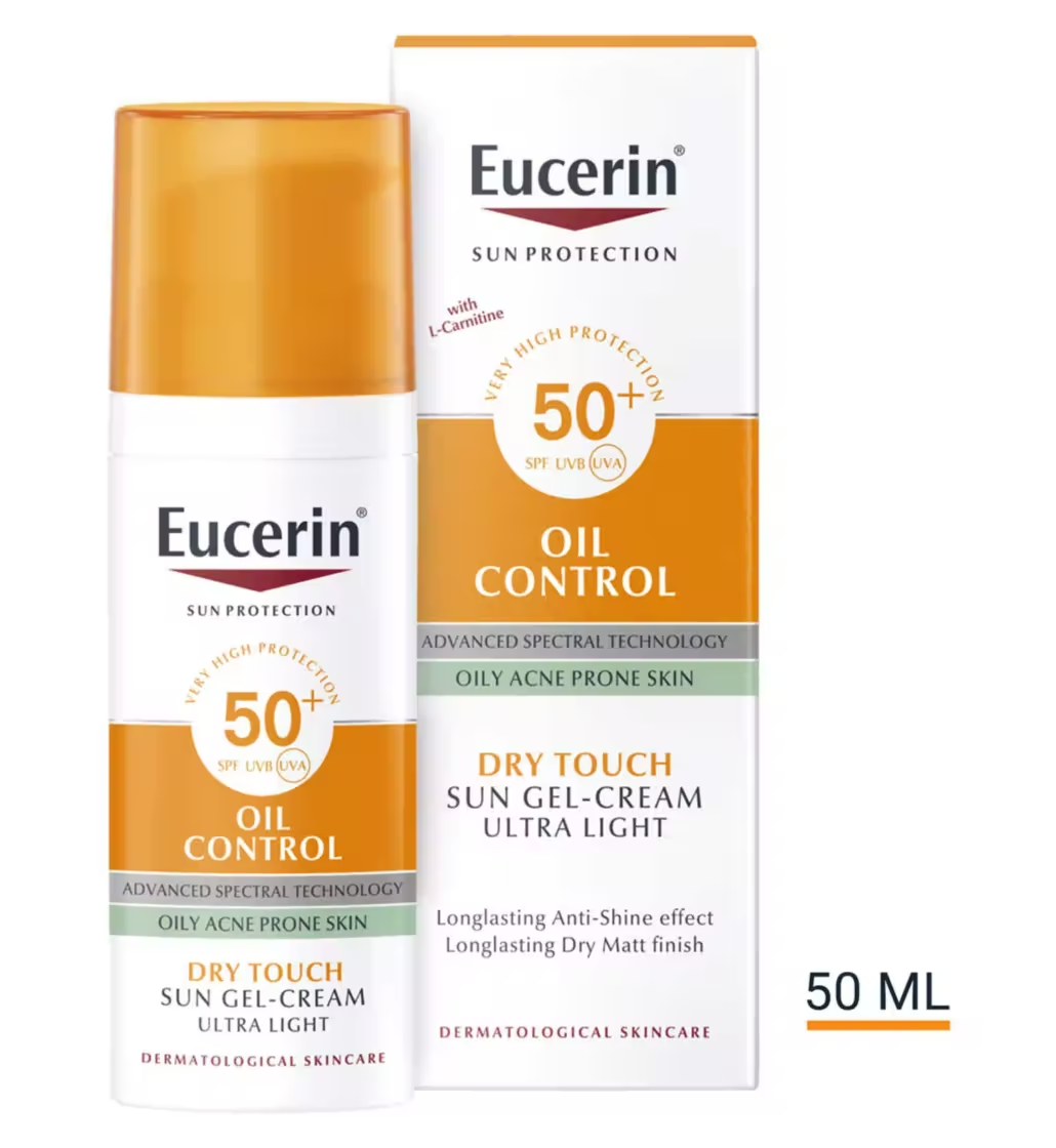 Eucerin SONNENCREME SUN GEL-CREME OIL CONTROL LSF 50+, ANTI-GLANZ  GESICHTSCREME - Sun protection - - - Zalando.de