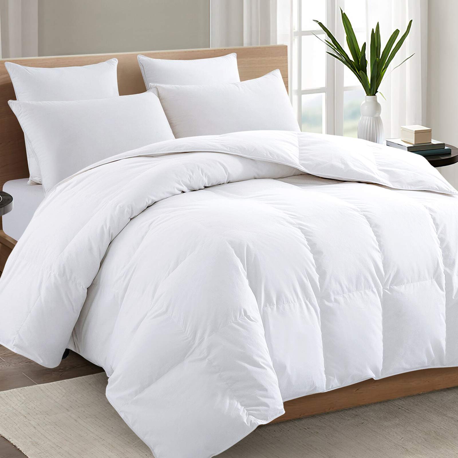 CozyLux Twin Bed in a Bag White Seersucker Textured Comforter Set with  Sheets 5-Pieces for Girls and Boys - Bedding Sets with Comforter, Pillow  Sham