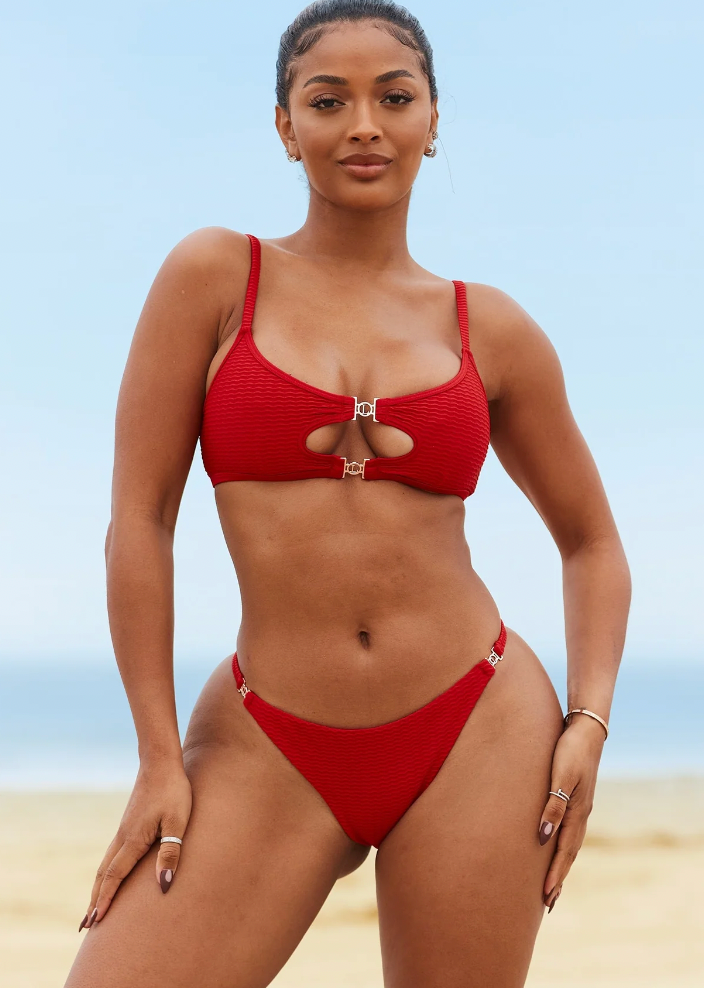 Santorini Bikini Top - Scarlet