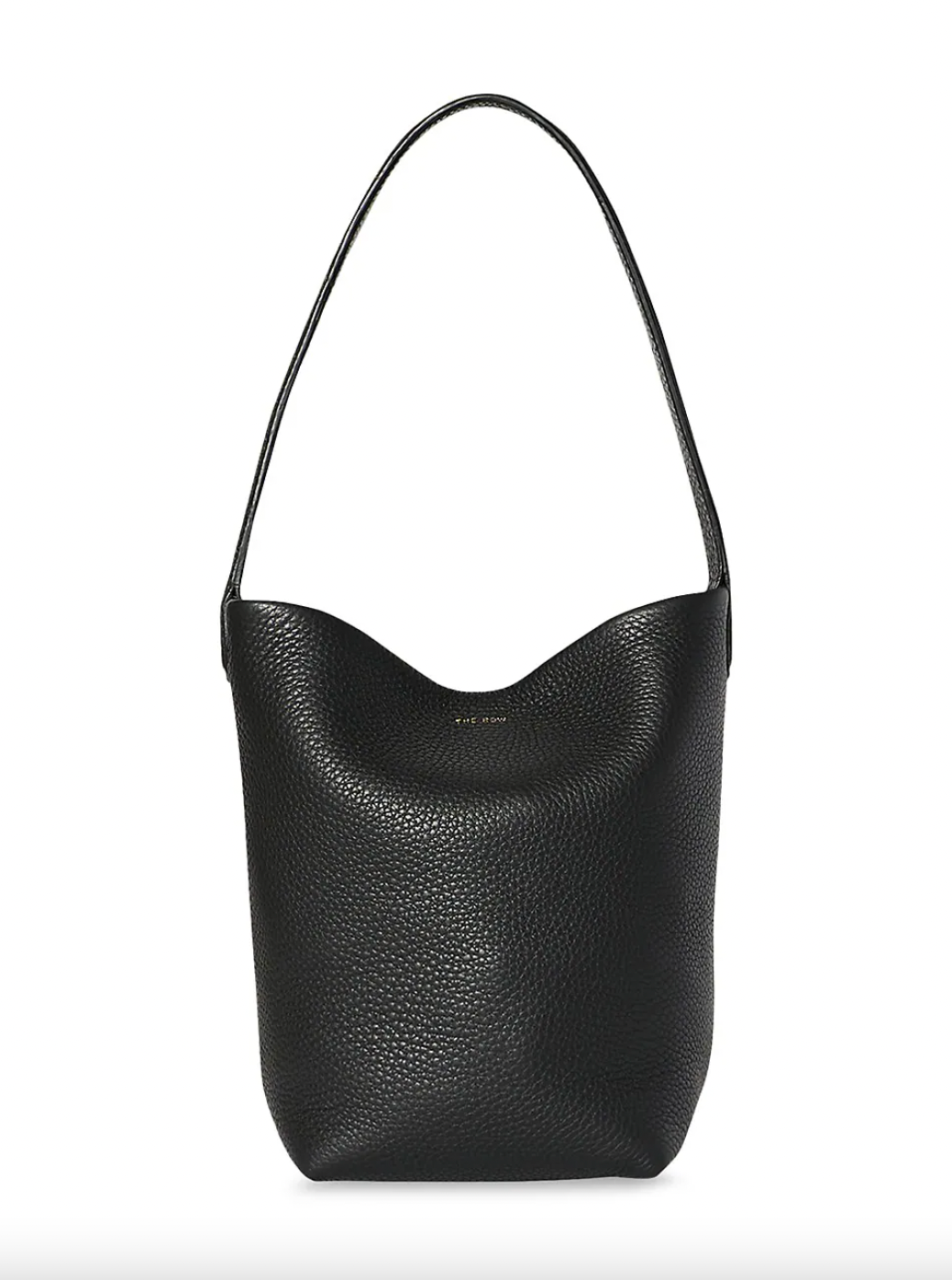 The Row Park Leather-trimmed Canvas Tote in Black
