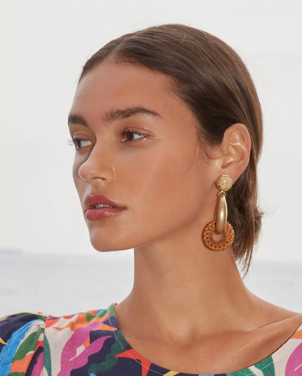 Lovisa + Orange Frosted Flower Drop Earrings