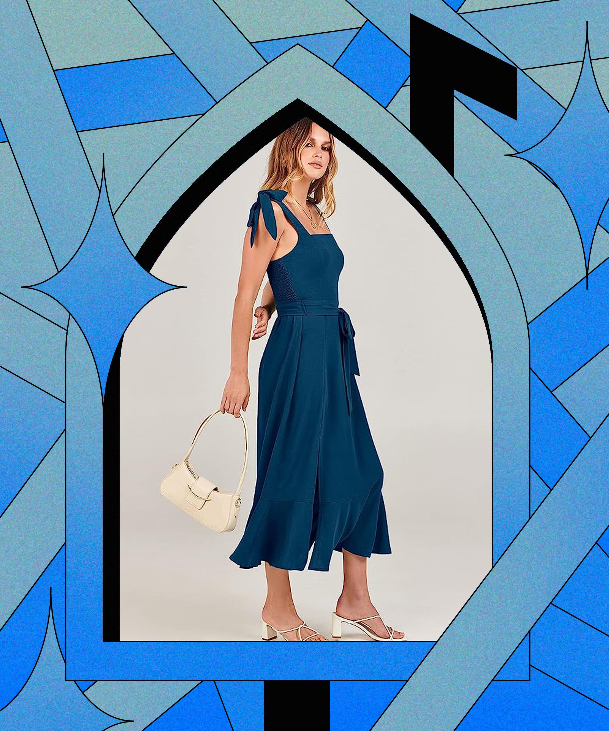 Taylor Swift's Wedding Guest Dress Was a Blue Midi Dress