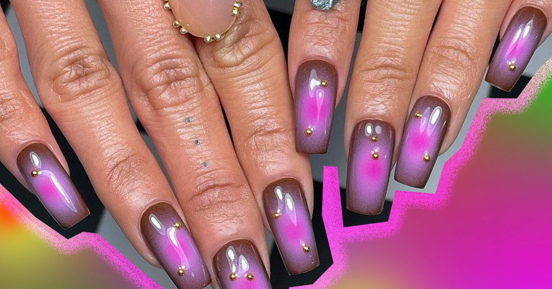 How To Nail The Aura Glow Nail Trend At Home