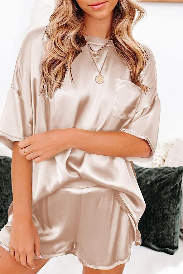 Quince 100% Washable Silk Pajama Top with Piping