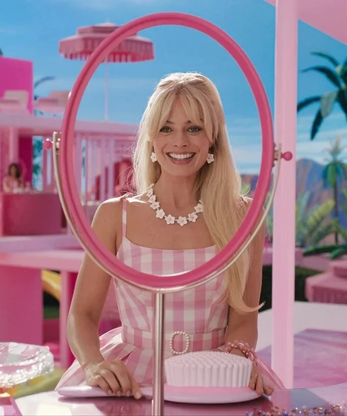 Mattel Barbie Black w/Pink Polka Dots Shoulder Bow Ties Girls' Bathing –  Aura In Pink Inc.