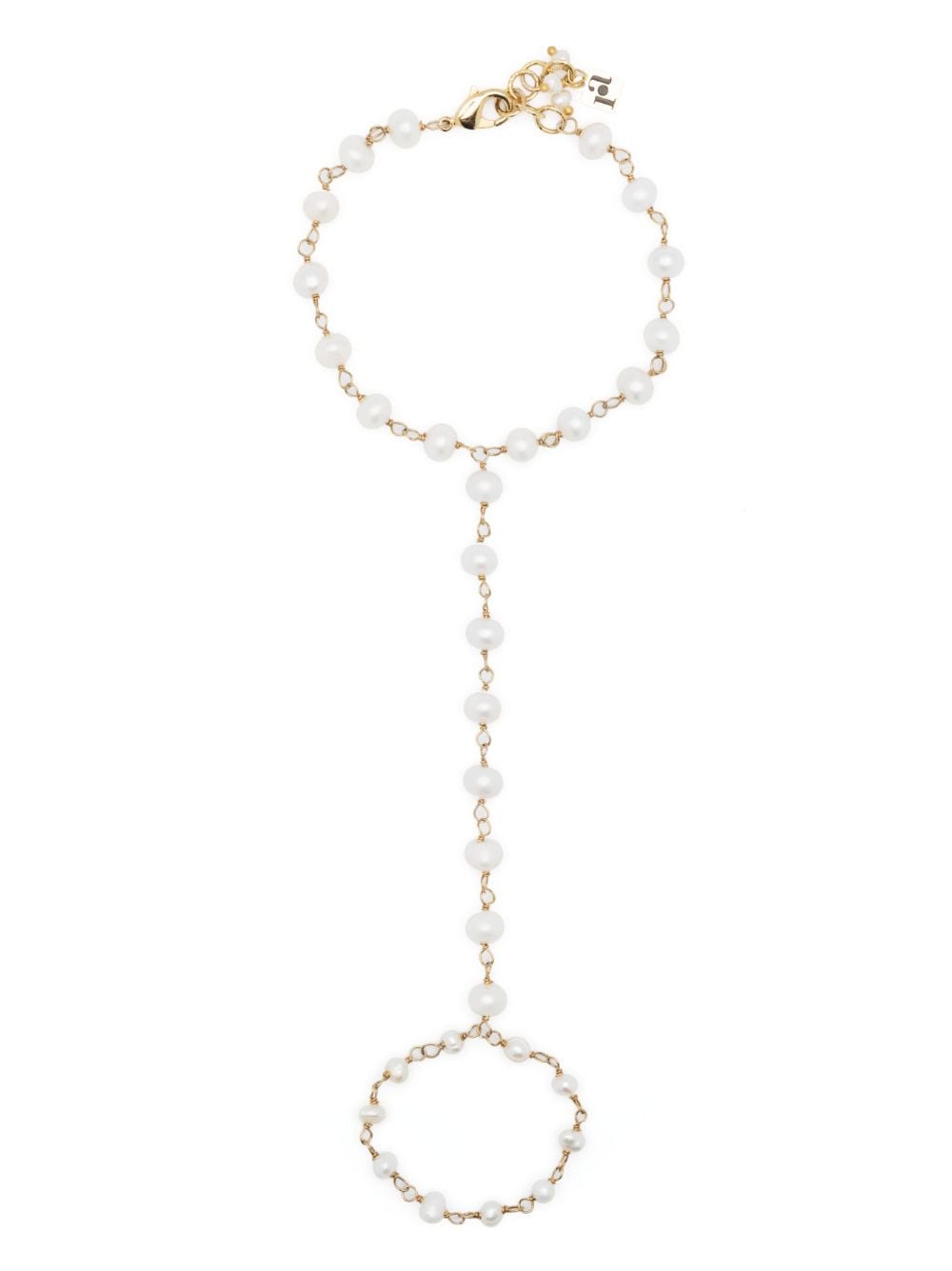 Rosantica + Rosantica pearl hand-chain bracelet