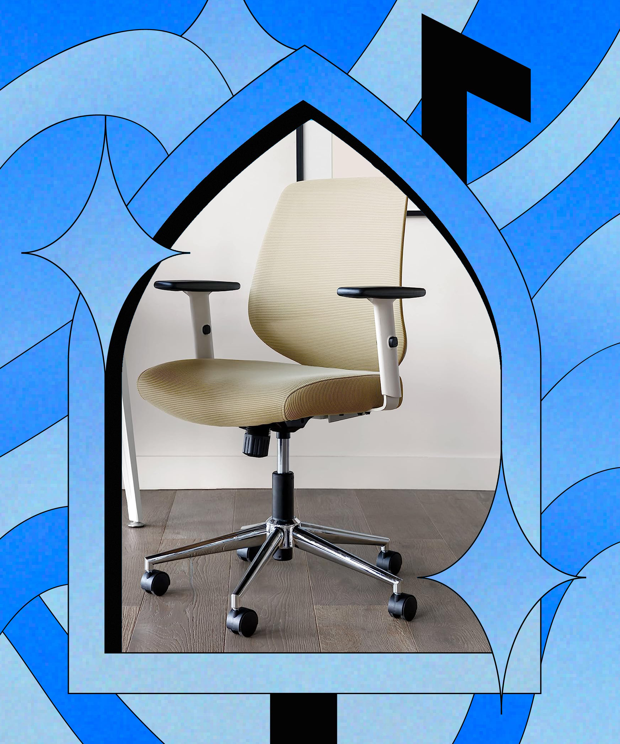Like new  Basics PU Leather Office Chair - furniture - by