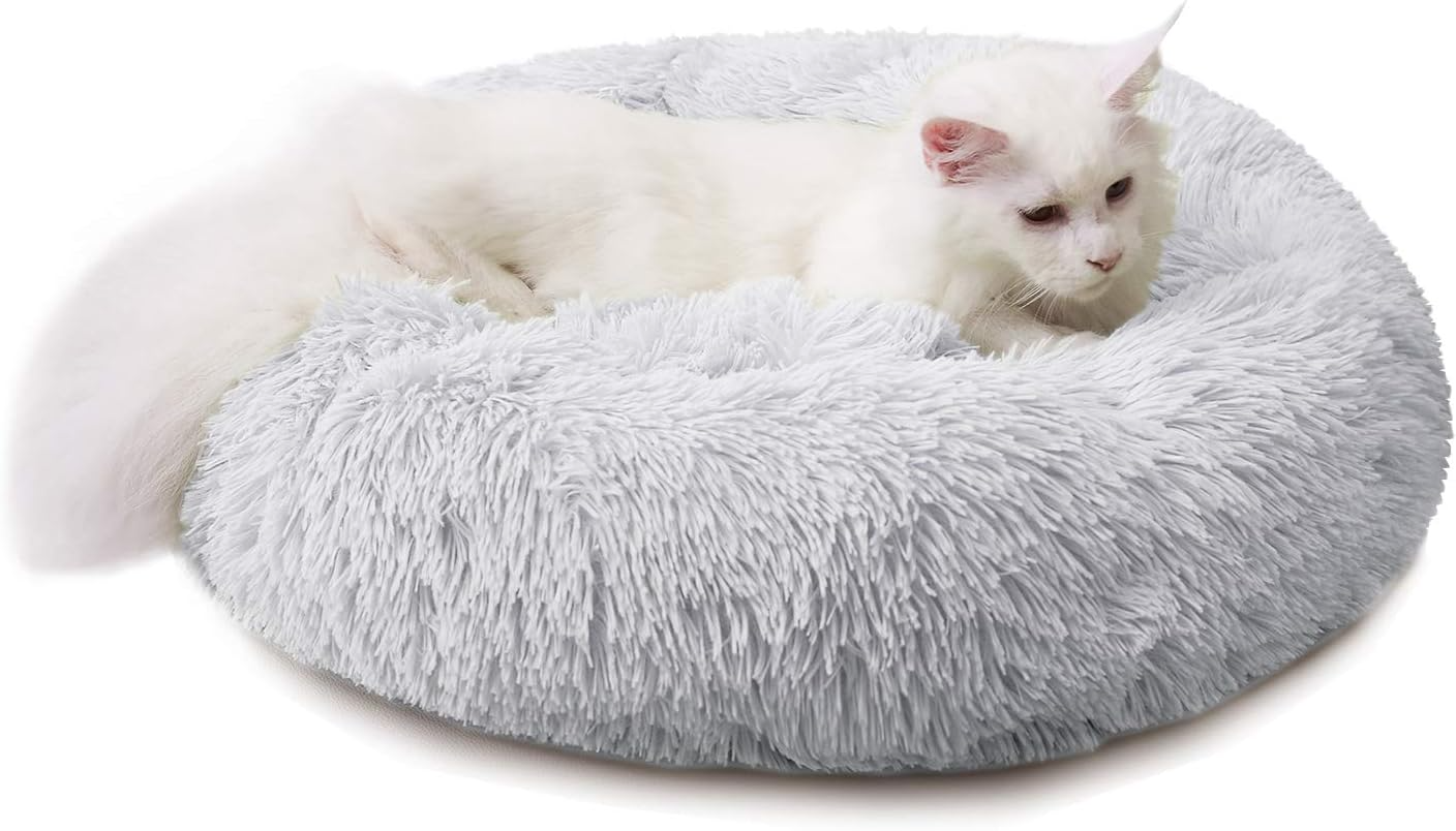 Luciphia + Round Donut Cuddler Dog & Cat Bed