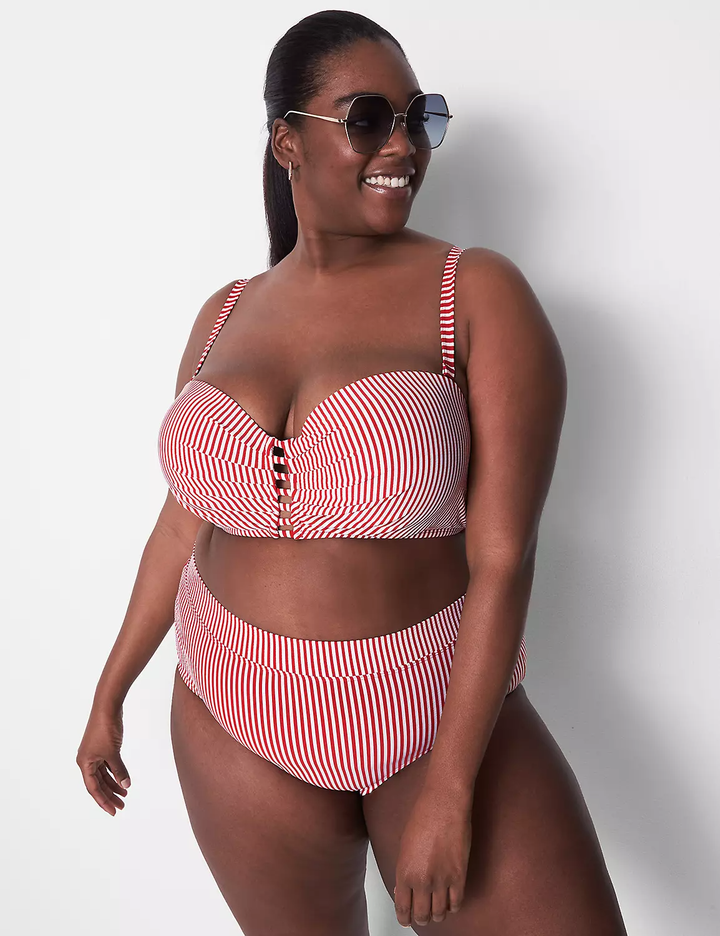 Swimsuits For All Women's Plus Size Crisscross Cup Sized Wrap Underwire  Bikini Top 14 D/Dd Hot Pink 