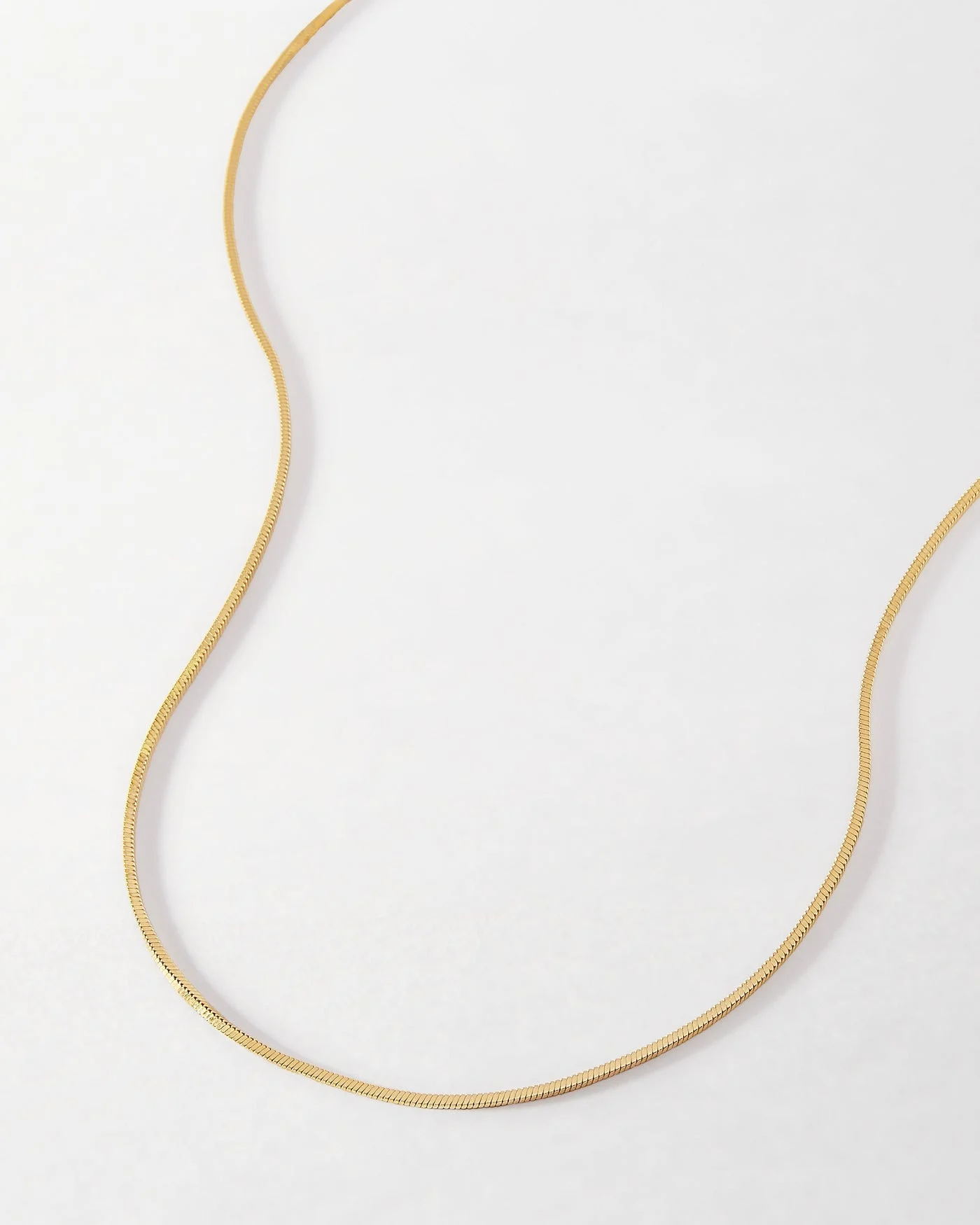 Snake Chain Necklace in Gold | 38-43cm | Jewellery by Astrid & Miyu