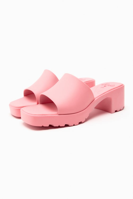 Zara x Barbie + Rubberized Lug Sole Sandals