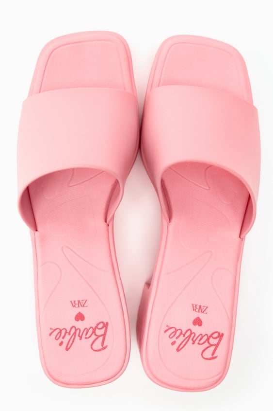 Zara x Barbie + Rubberized Lug Sole Sandals