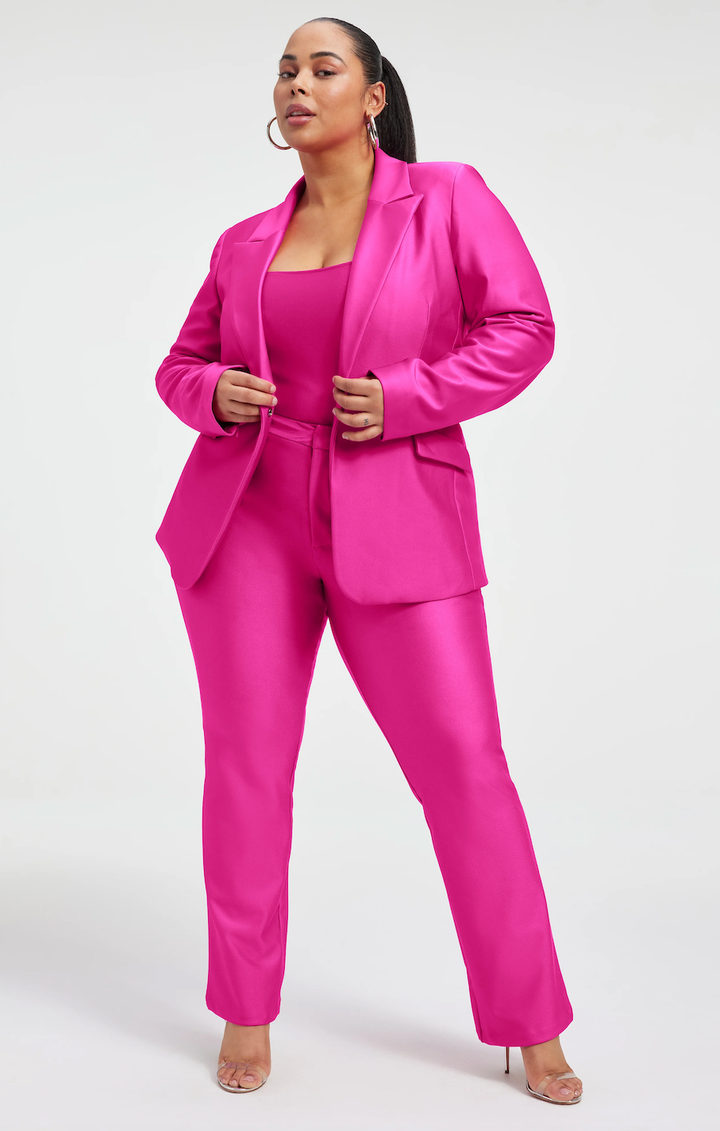 Formal Women's Business Pants Set: Beige, Pink, Black & Green