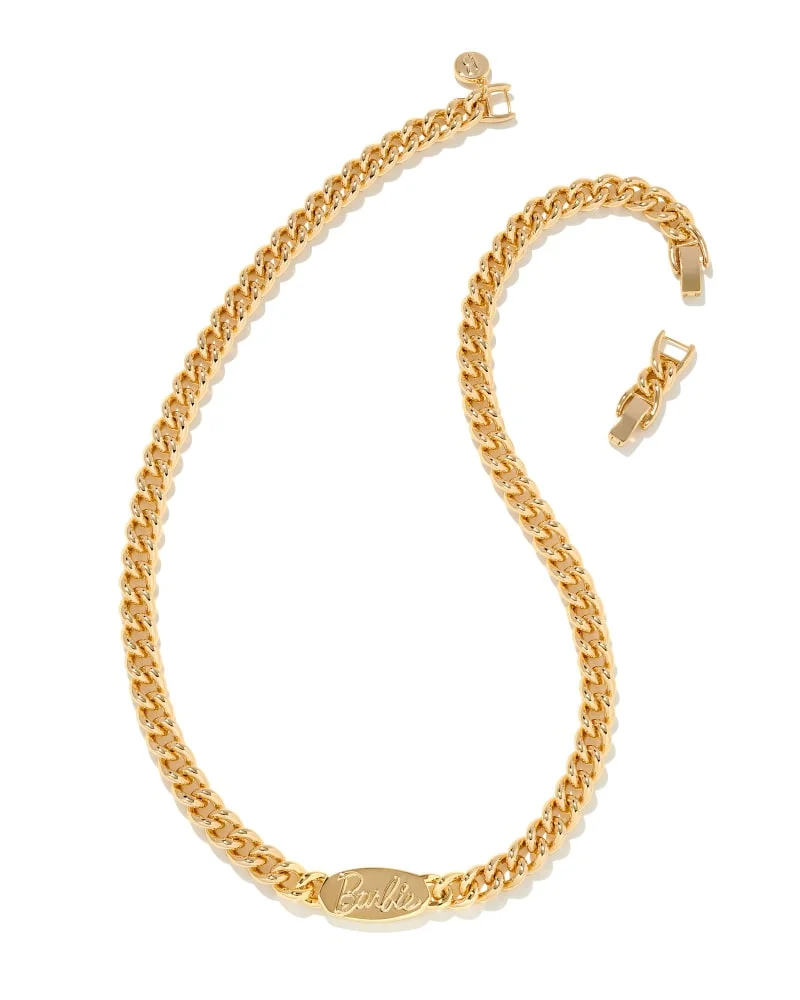 Kendra Scott x Barbie + Chain Necklace in Gold