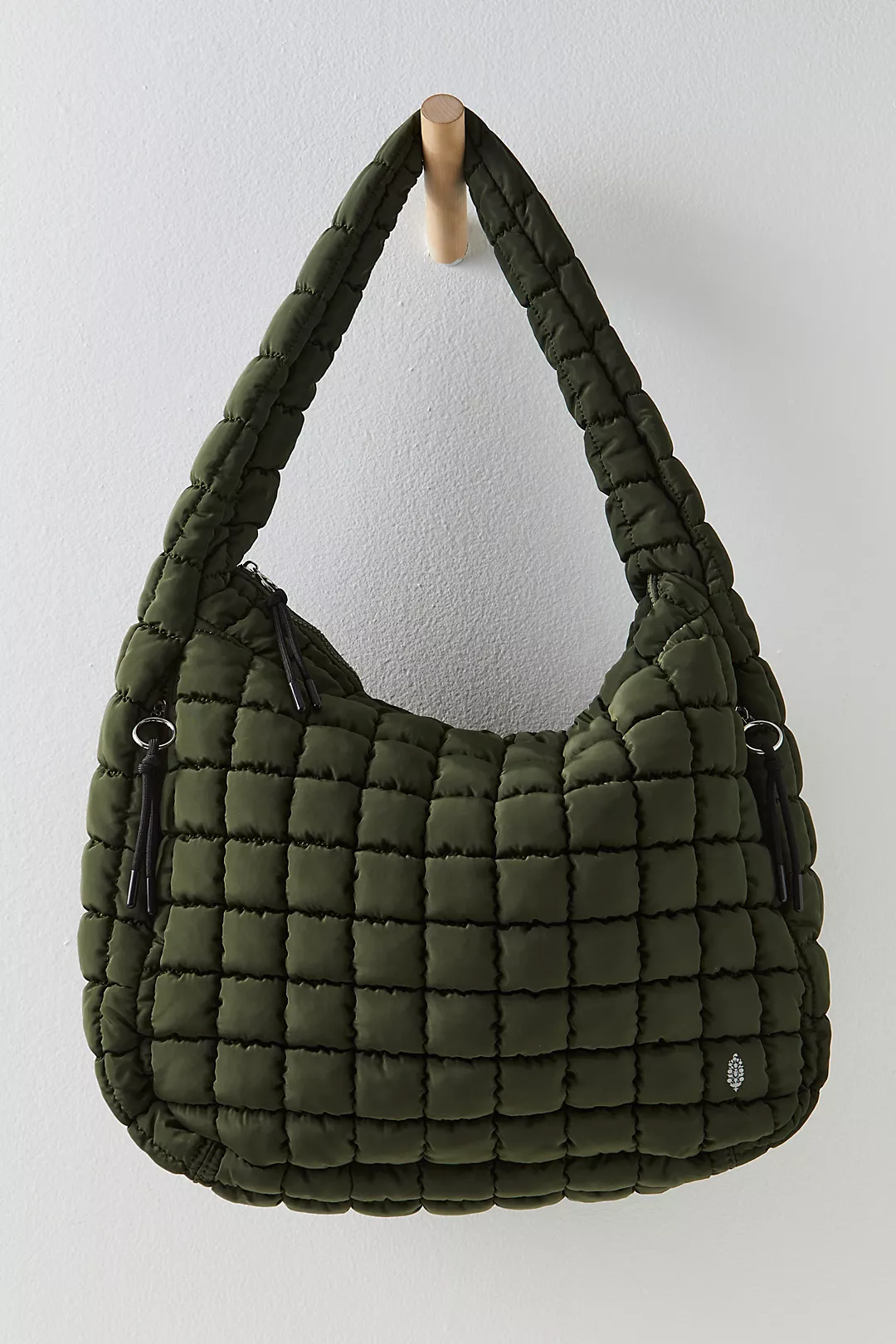 Stone Mountain: Green Blue Quilted Crossbody Bag | Silkroll