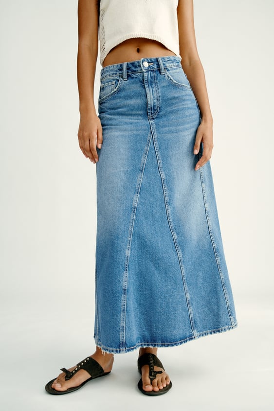 Zara 2024 jeans skirt