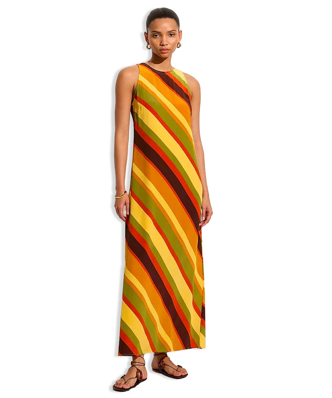 Coast cass outlet stripe maxi dress