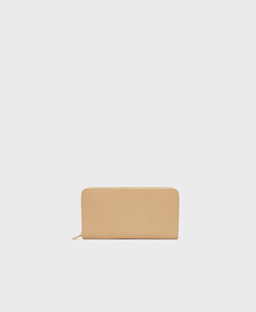 Classic small flap wallet - Lambskin & gold-tone metal, black — Fashion