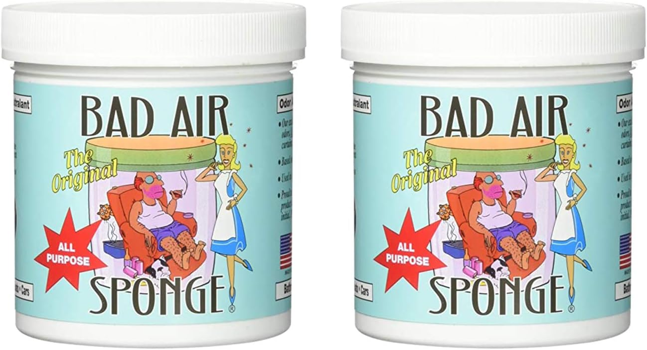 Bad Air Sponge The ORIGINAL Odor Absorbing Neutralant, 14oz(Packaging May  Vary)