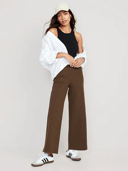 Old Navy + High-Waisted Pull-On Pixie Wide-Leg Pants
