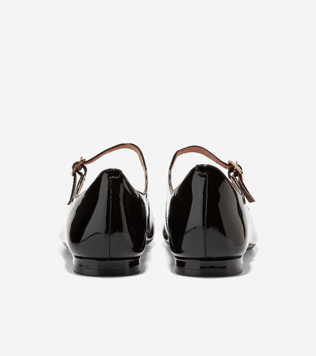 Cole haan bridge patent 2025 leather mary jane flats