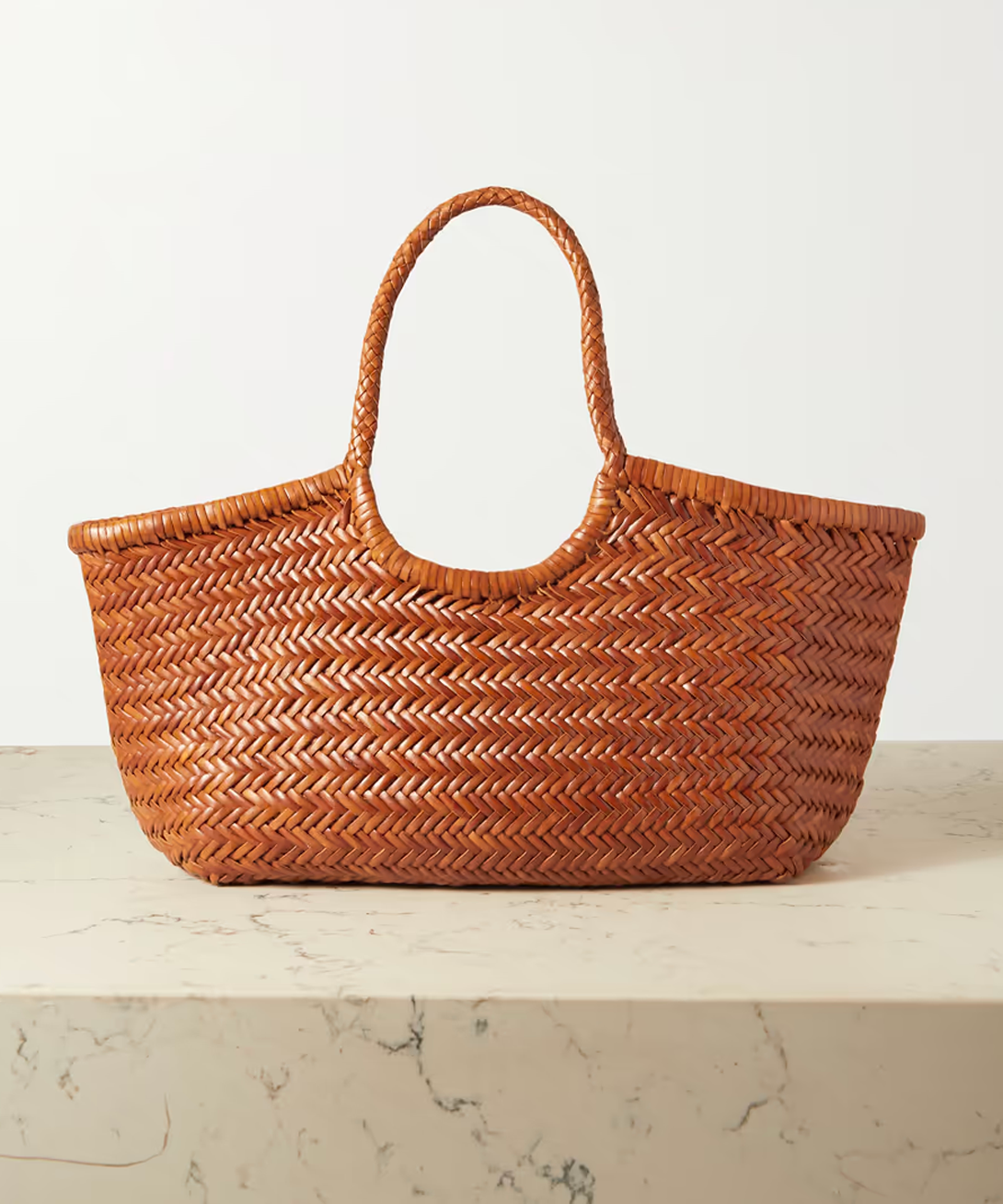 DRAGON DIFFUSION Nantucket large woven leather tote