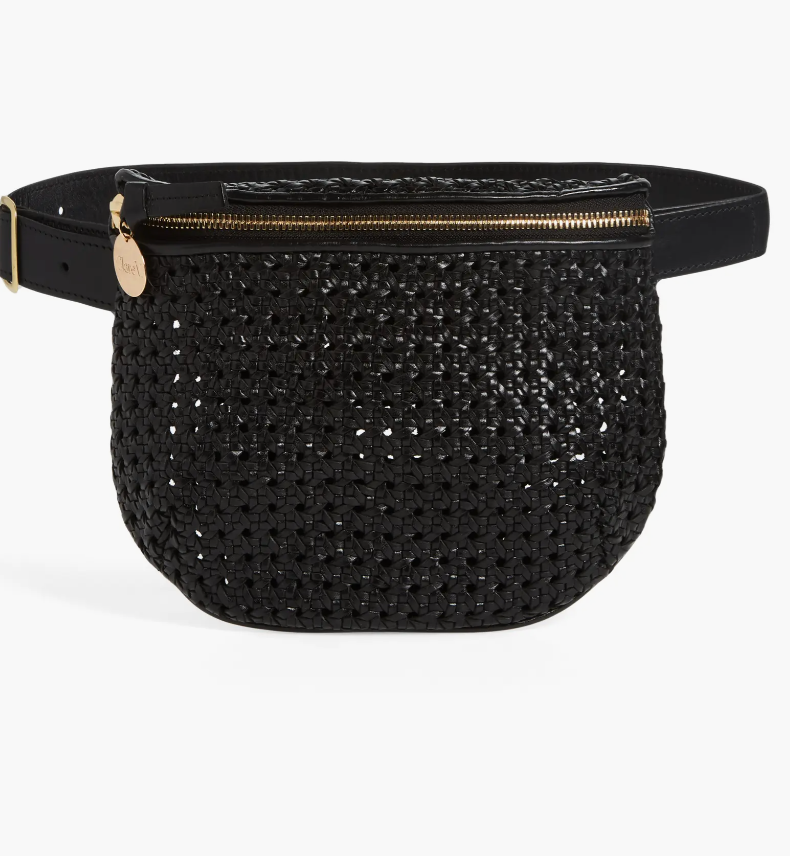Clare V. + Woven Leather Belt Bag