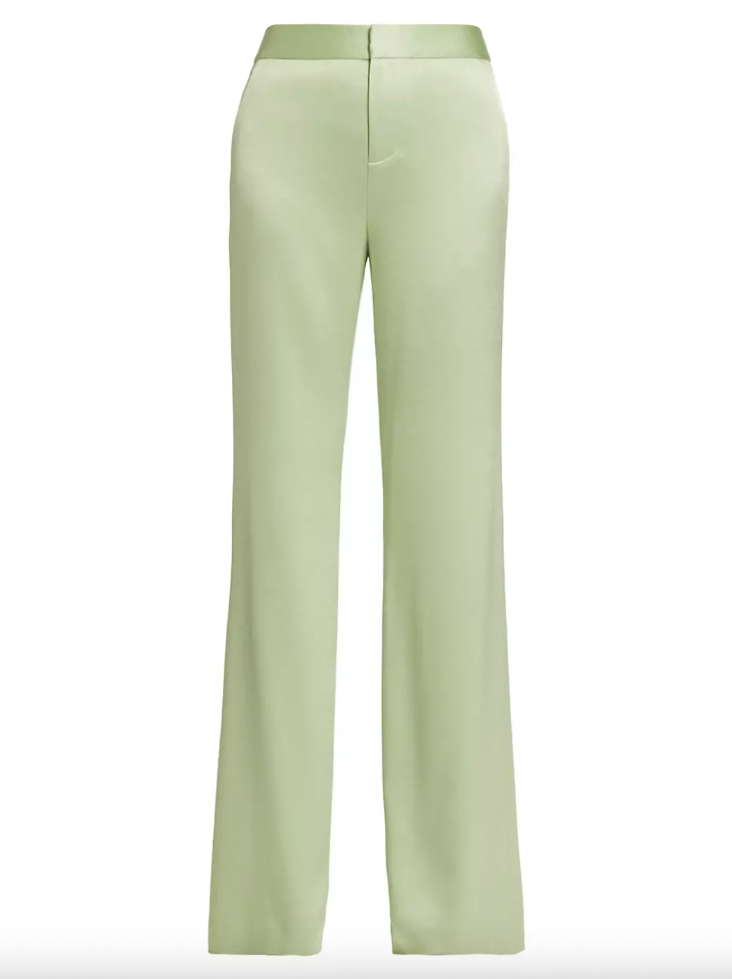 Alice + Olivia + Deanna Satin Boot-Cut Pants