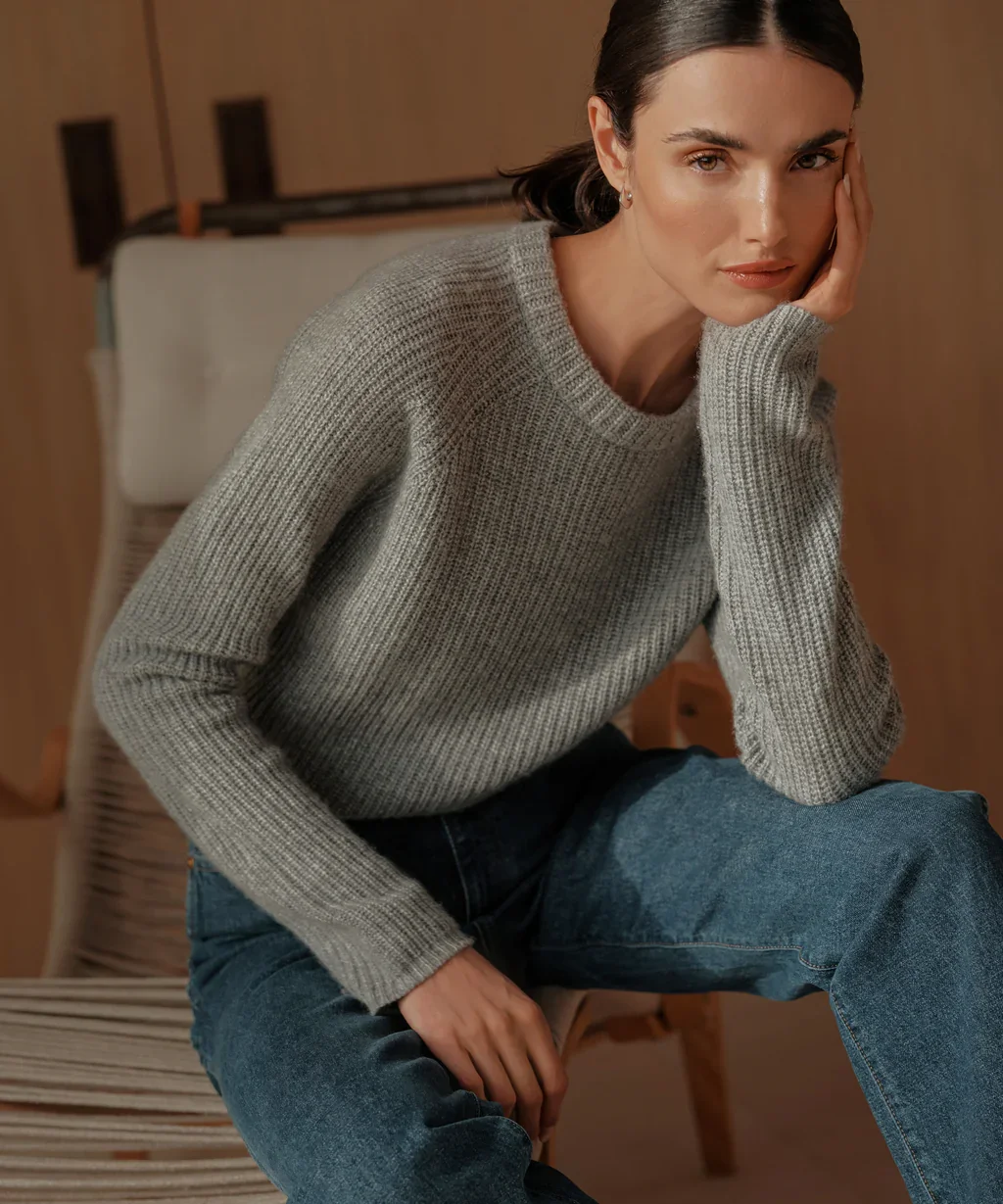 Sequin Stripes Knit Crop Top - Women - Ready-to-Wear
