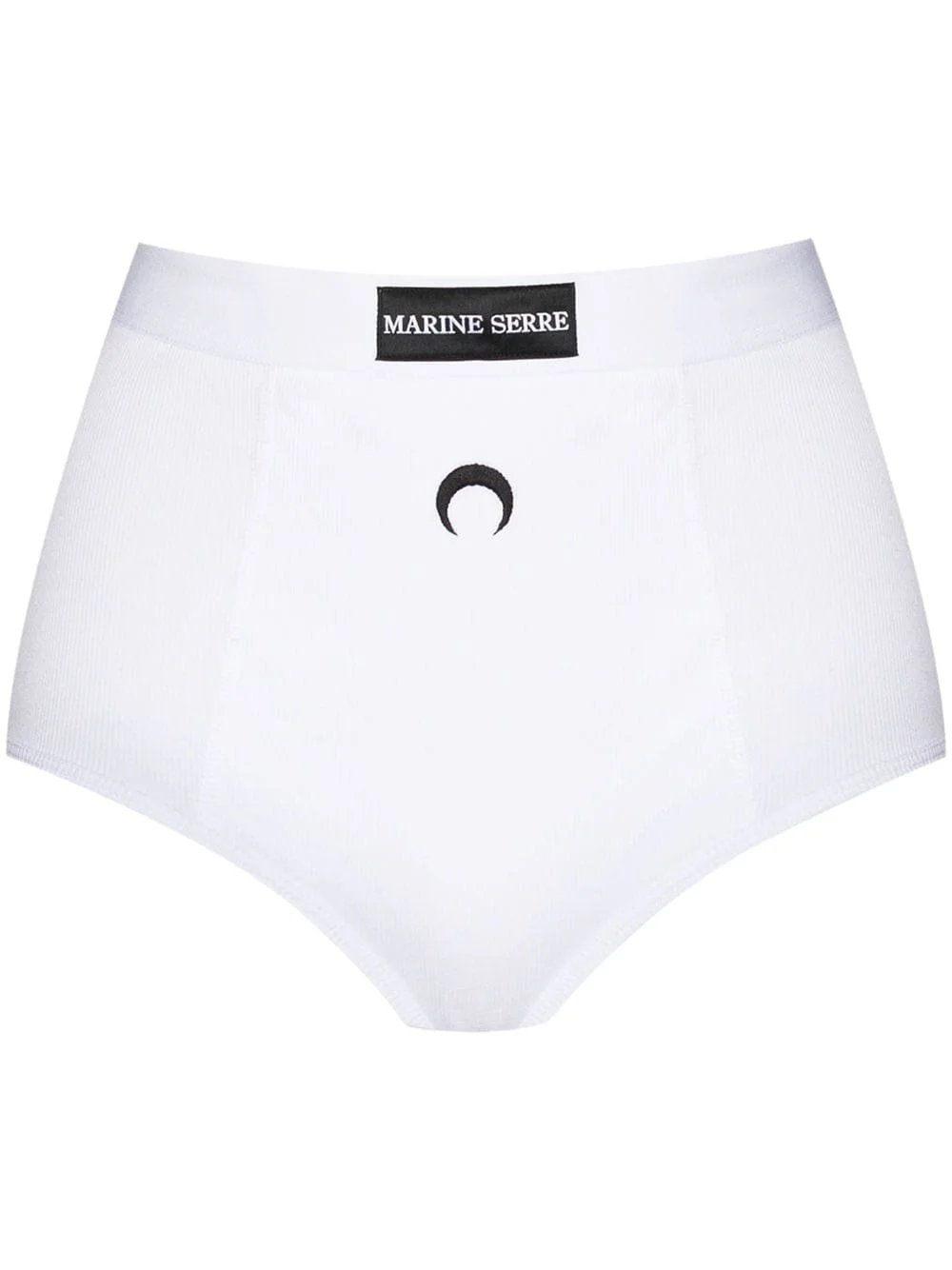 Marine Serre - Ribbed Cotton Boxers White