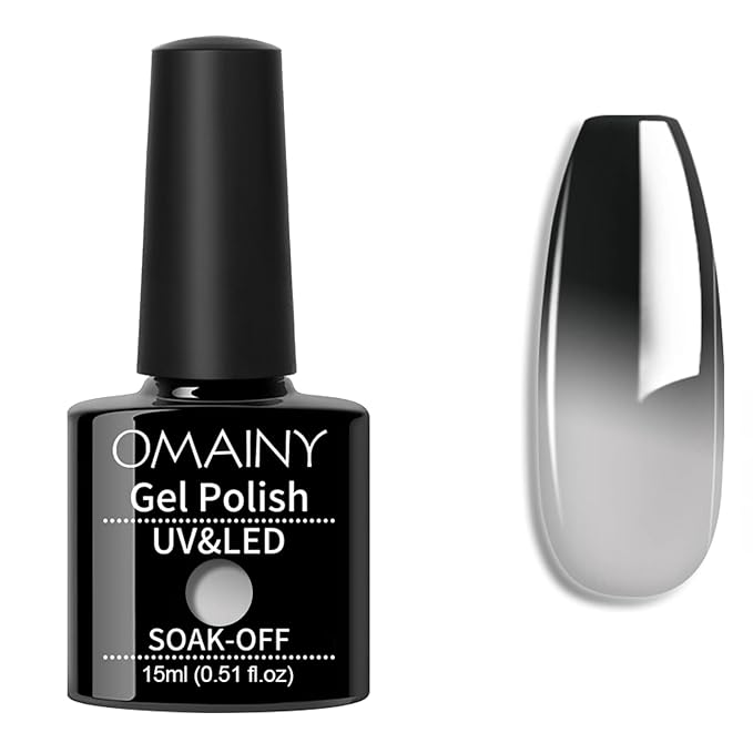 Omainy + Black to White Color Changing Gel Polish
