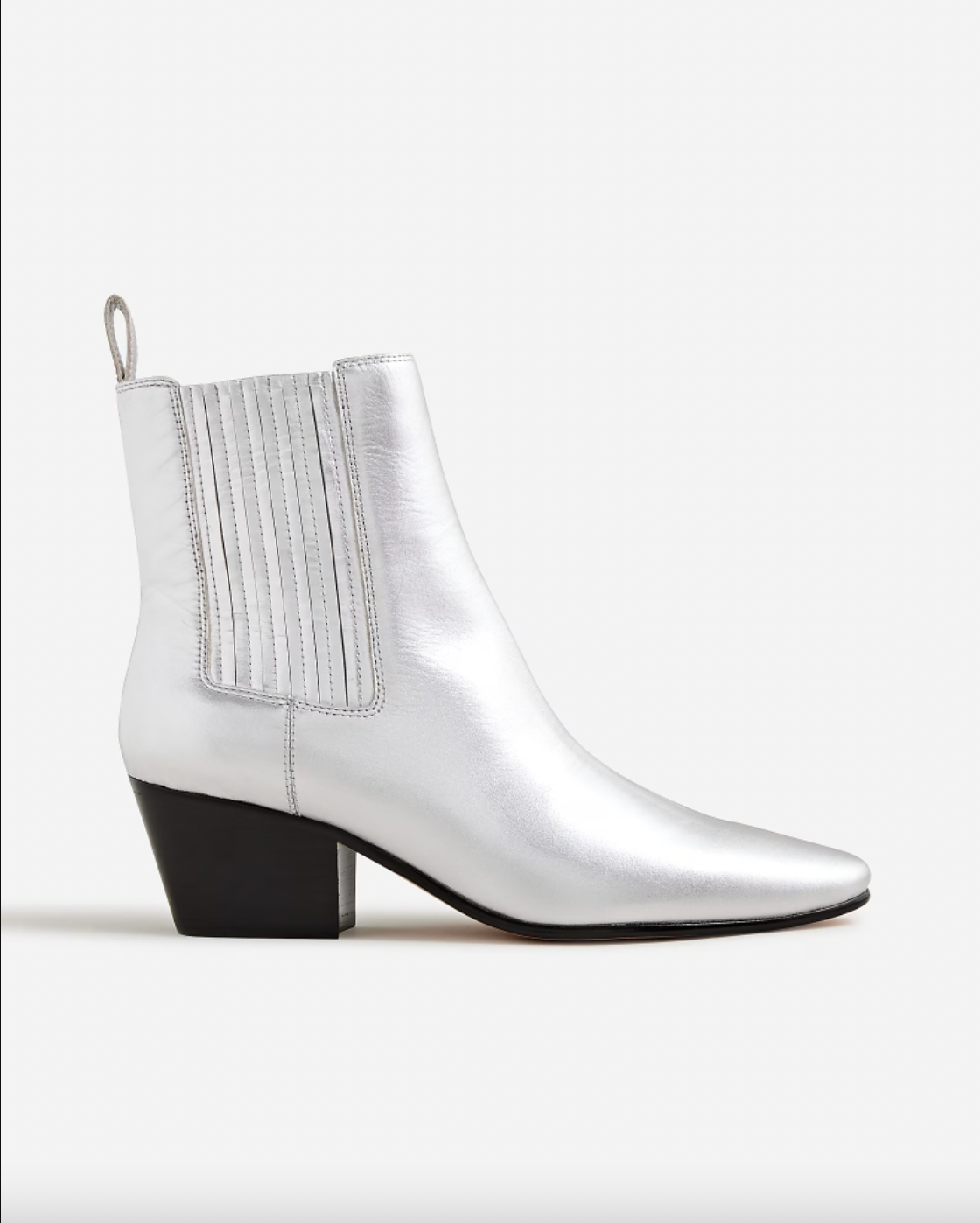 Nicholas Kirkwood Casati' Faux Pearl Heel Metallic Leather Ankle Boots In  Silver