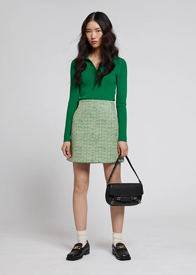 And Other Stories + Tweed Mini Skirt