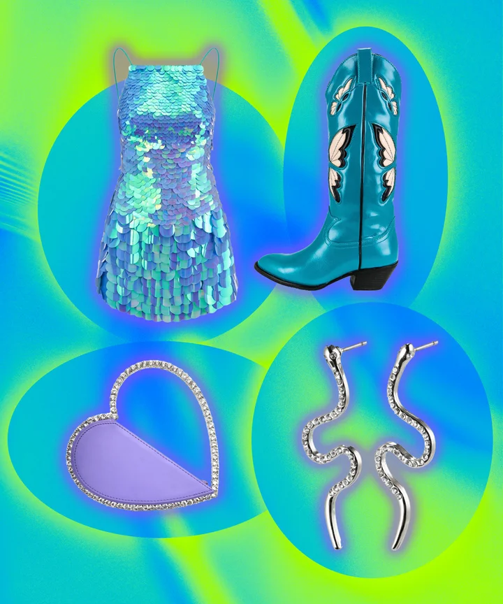 Self-adhesive Face and Body Gems  Carnival Kicks - Festival Boots
