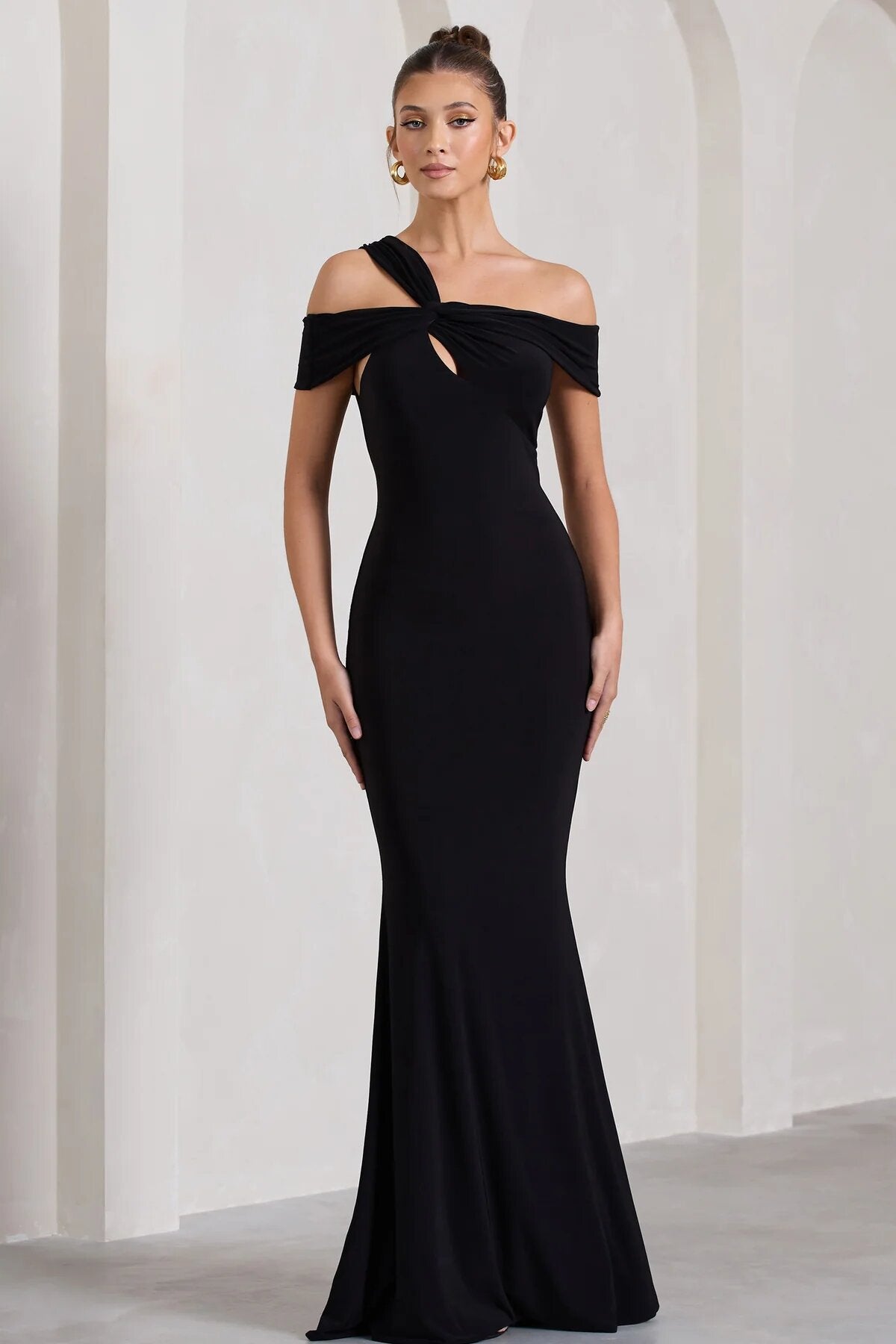 Club l 2024 black maxi dress