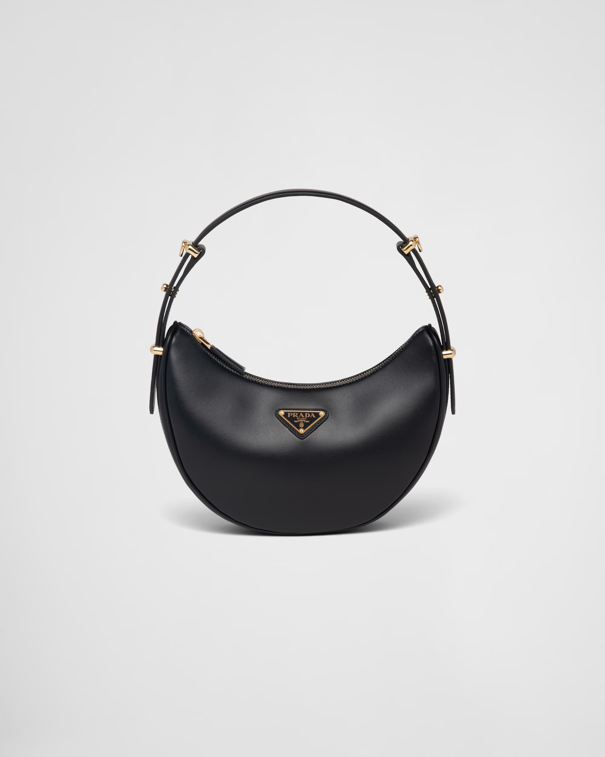 Cleo flower-embossed leather shoulder bag | Prada