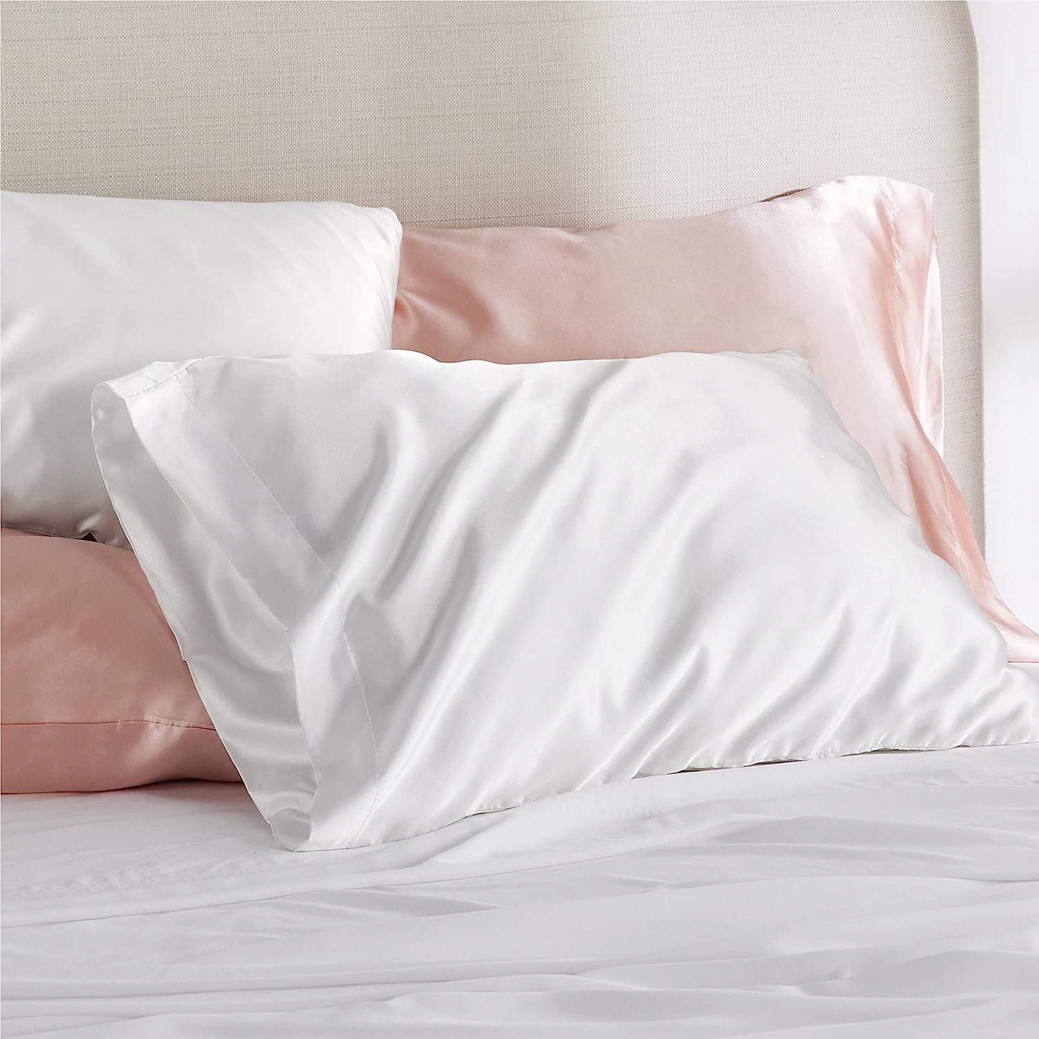 Bedsure Satin Pillowcase Queen Set Of 2 3097