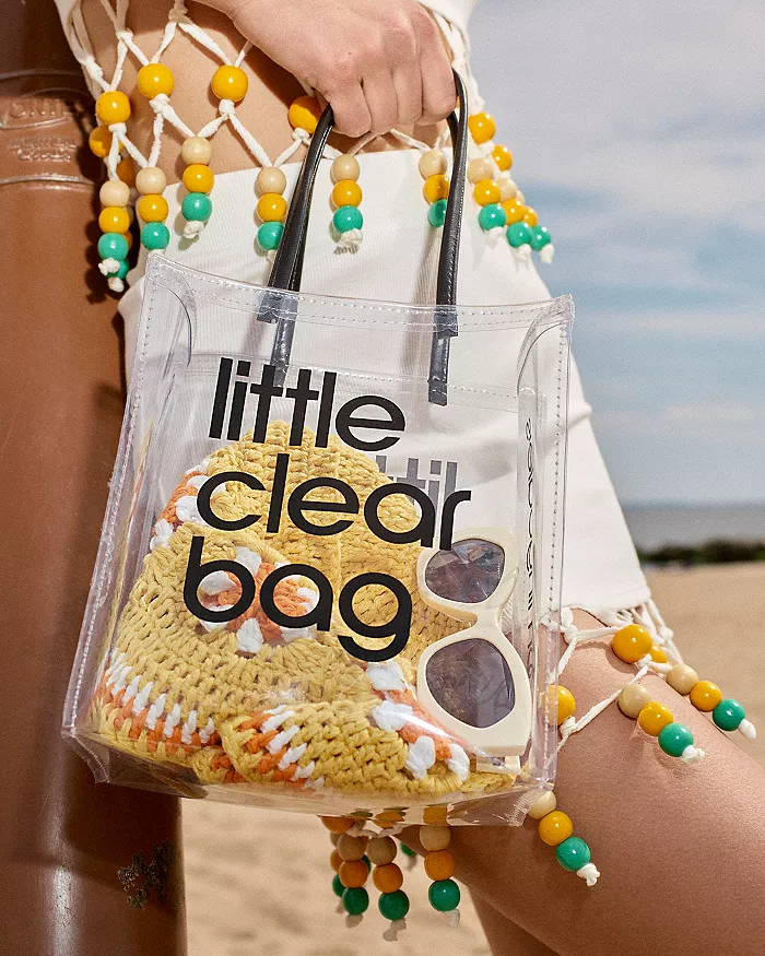 Love clear handbags!