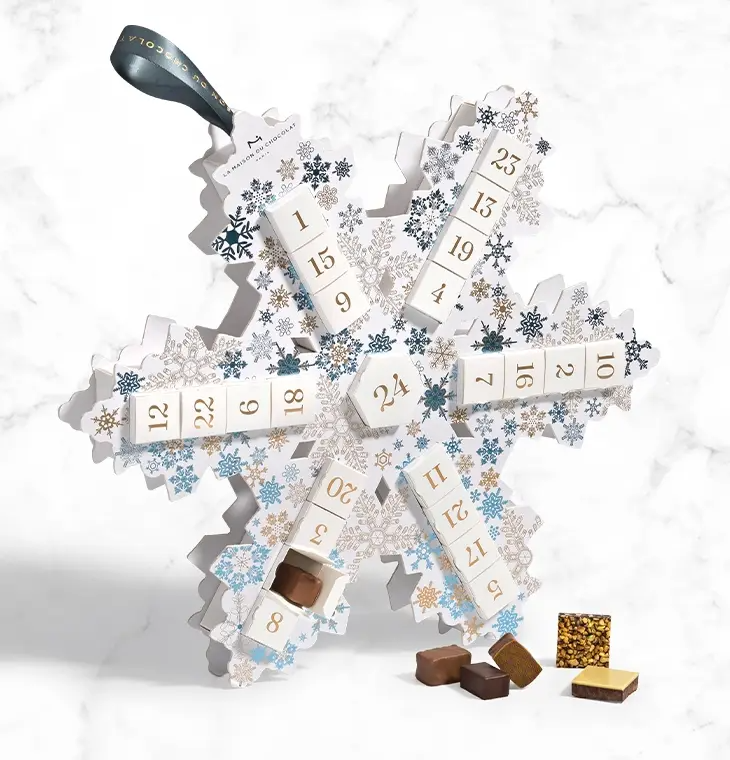 La Maison Du Chocolat + Snowflake Chocolate Advent Calendar