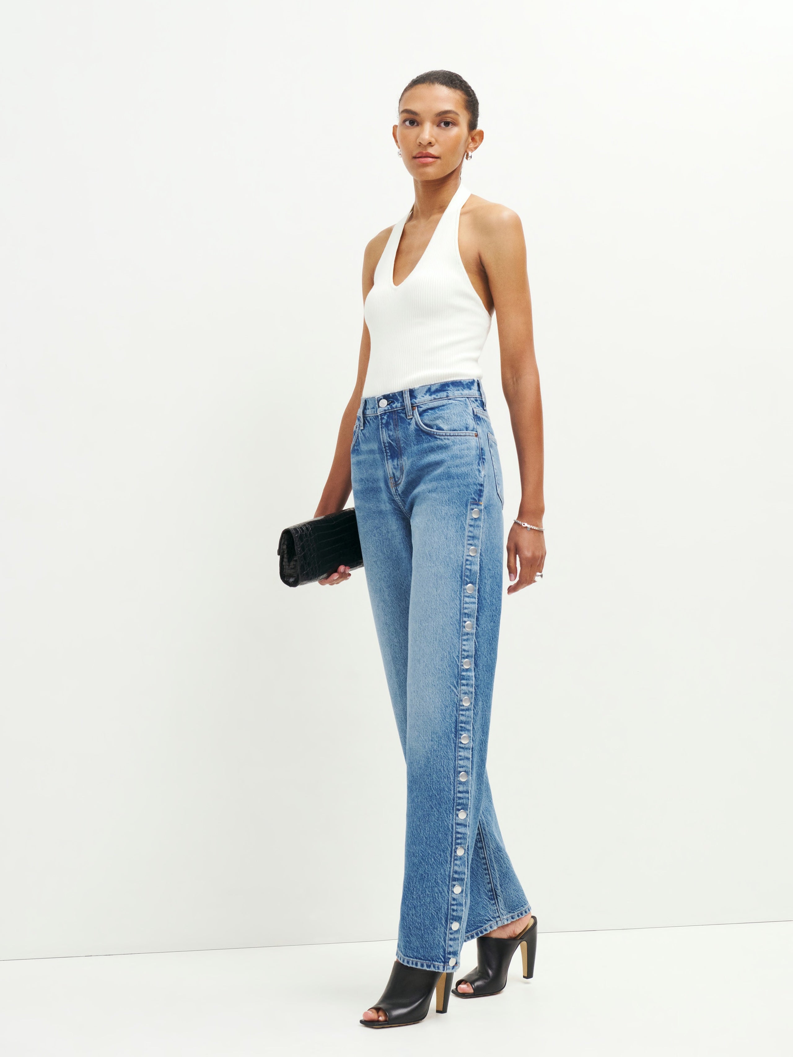 Reformation + Val 90s Mid Rise Straight Jeans