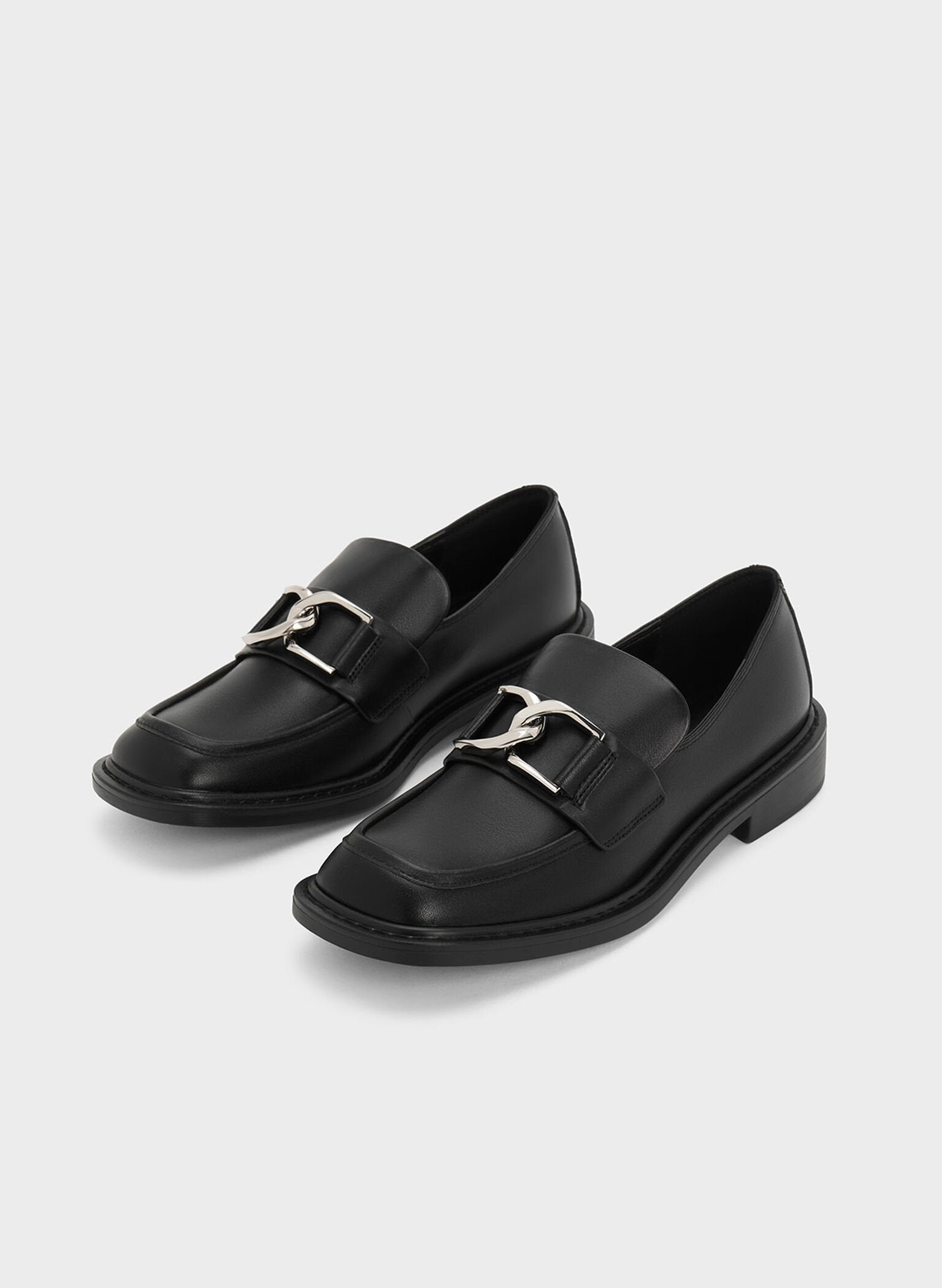 Charles and Keith + Gabine Leather Loafers