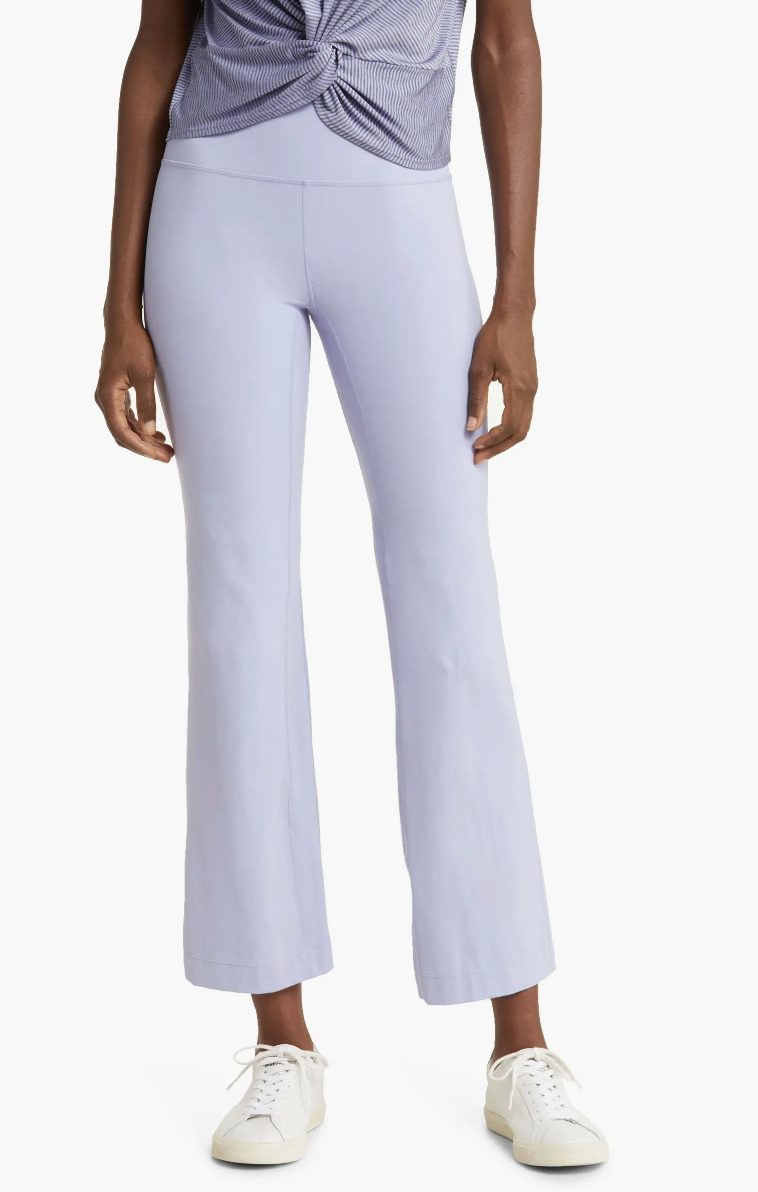 Studio Luxe High Waist Flare Ankle Pants