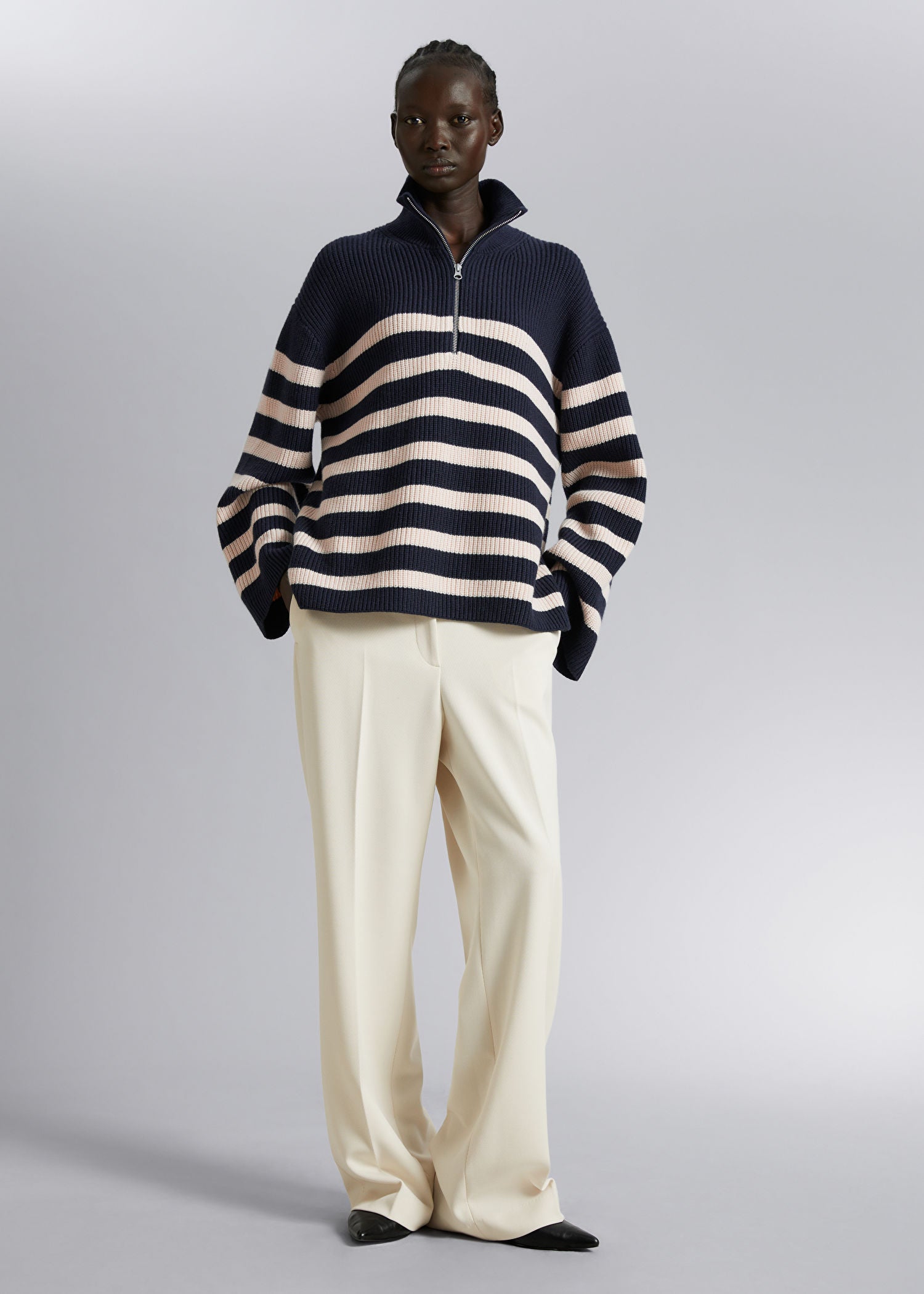 & Other Stories + Half-Zip Sweater