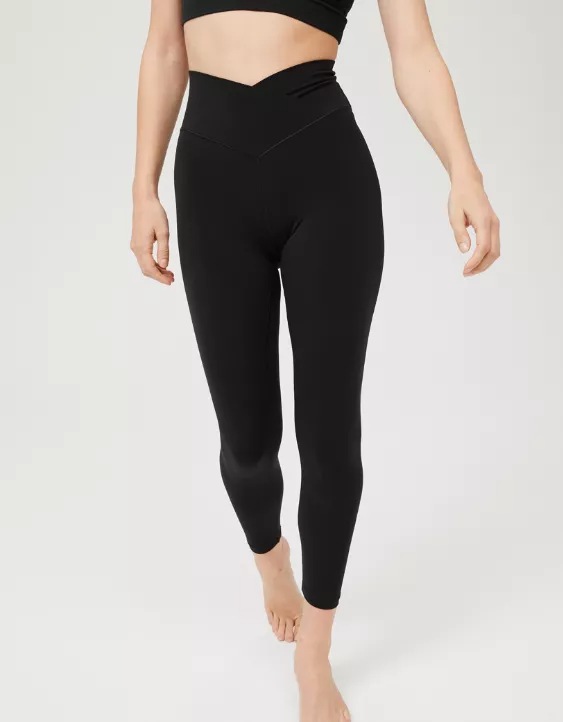 Buy OFFLINE By Aerie Real Me High Waisted Crossover Flare Legging