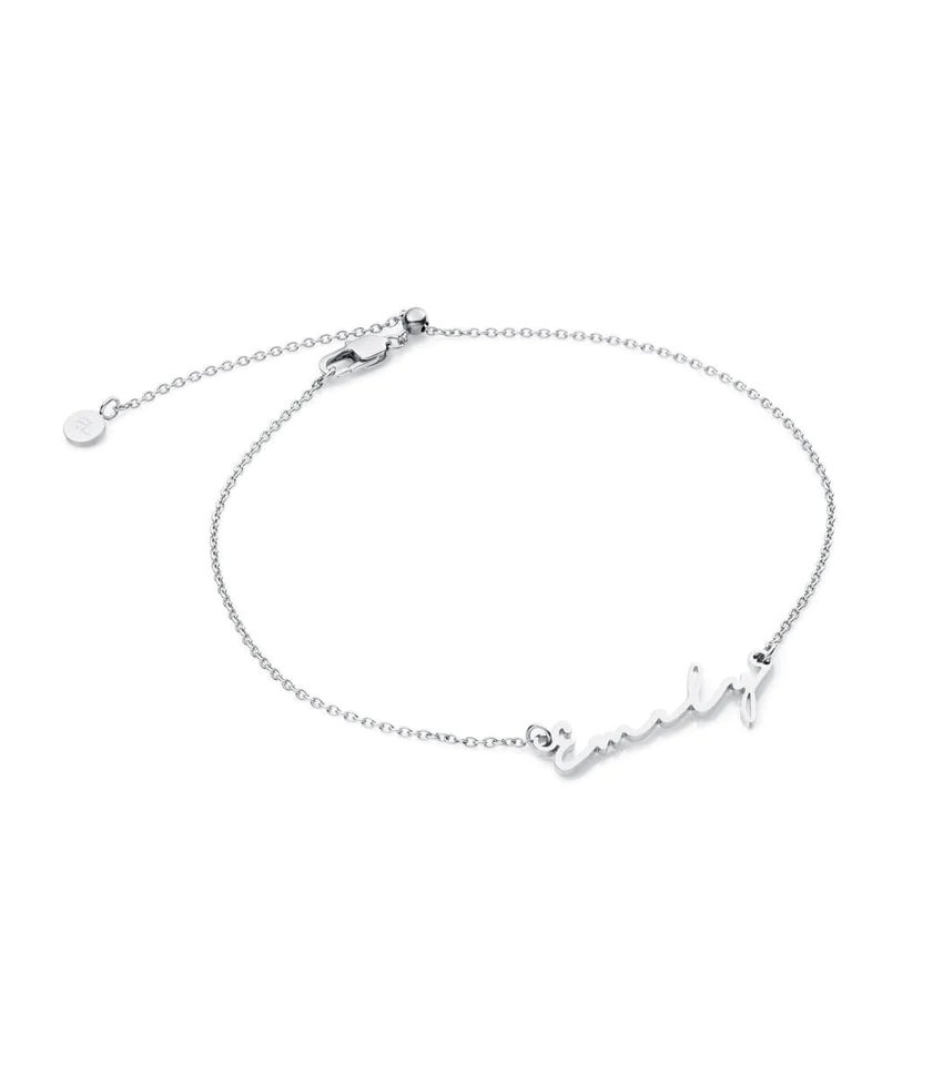 Abbott Lyon + Signature Name Anklet