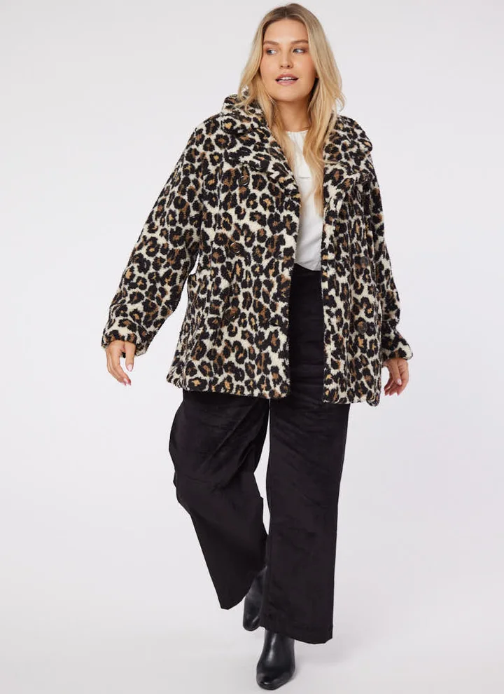 Women's Short-Length Faux Fur Jacket, Wanderer
